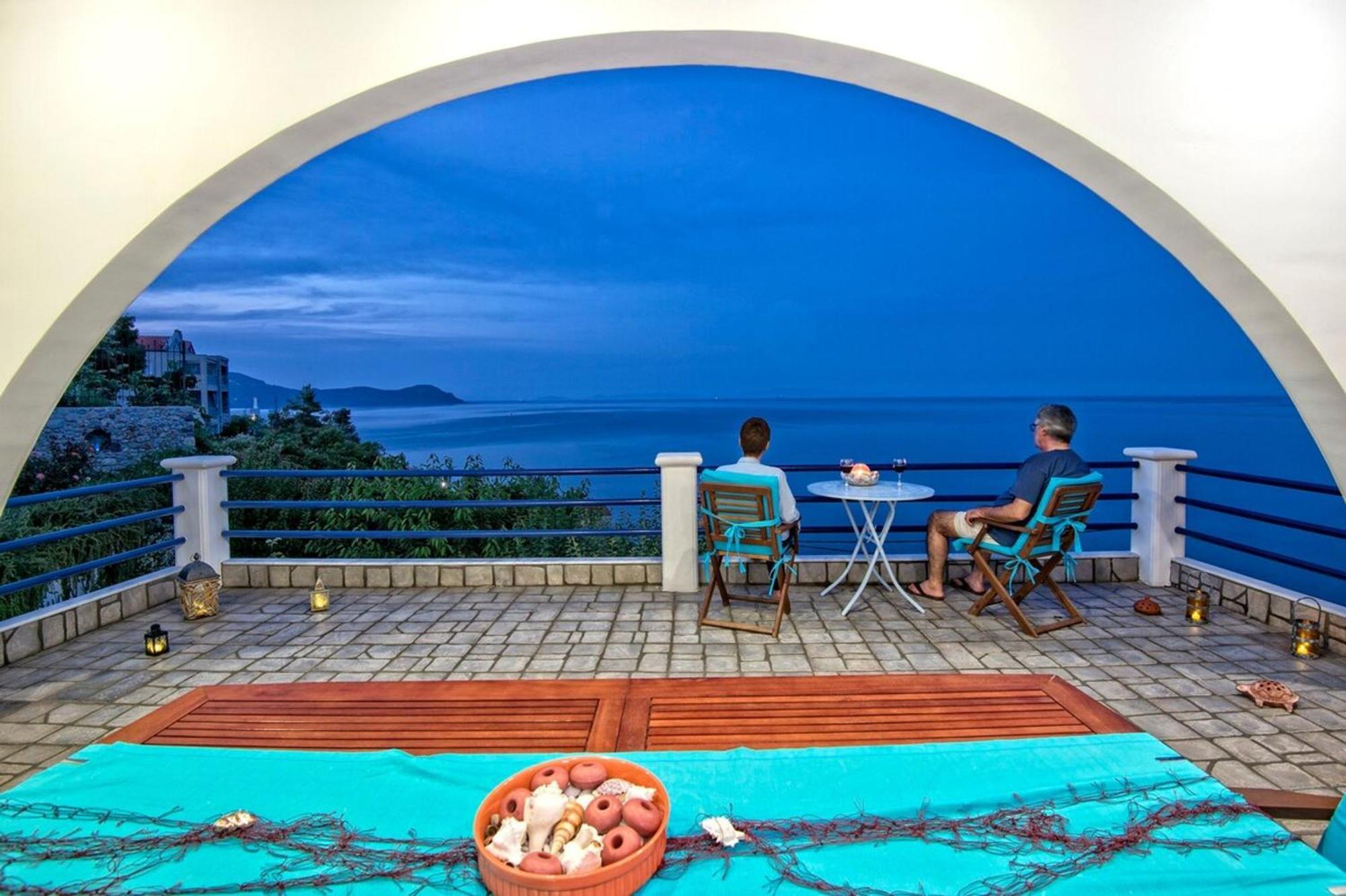 Blue Dream Seaside Villa With Superb Sea Views Κύμη Εξωτερικό φωτογραφία