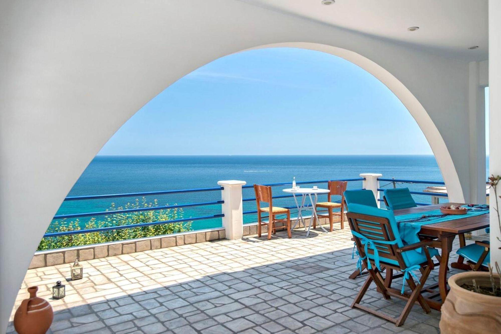 Blue Dream Seaside Villa With Superb Sea Views Κύμη Εξωτερικό φωτογραφία