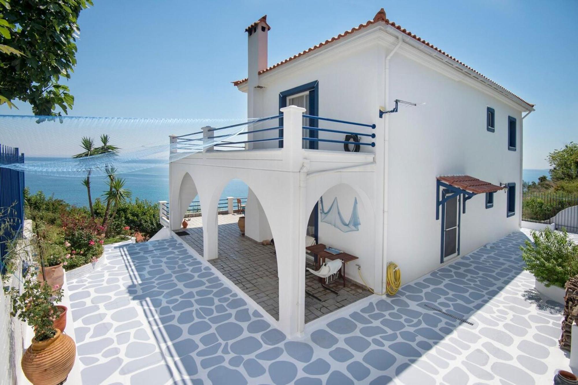 Blue Dream Seaside Villa With Superb Sea Views Κύμη Εξωτερικό φωτογραφία